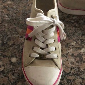 Michael Kors  tan tennis with trim